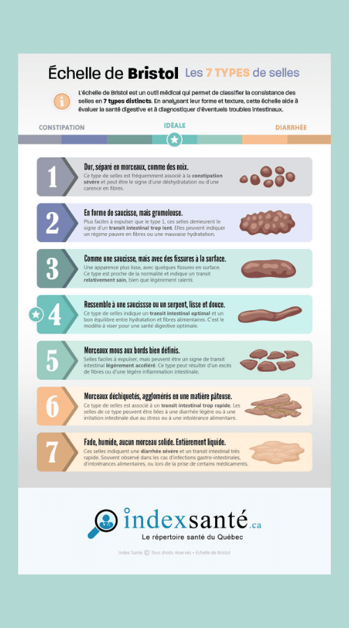 Echelle de Bristol de l'index de santé Canada